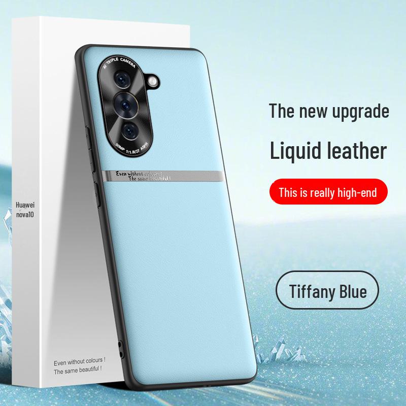 Husă protectoare din piele lichidă pentru Huawei nova10, husă anti-cădere și anti-murdărie disponibilă pentru expediere dintr-o singură bucată.