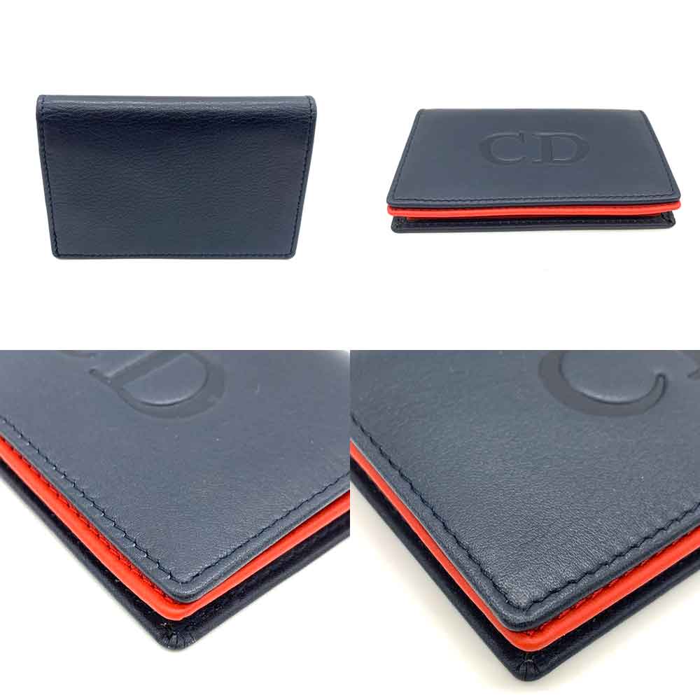 Used Dior logoCard Case leather Women