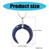 Stylish Crescents Moon Pendant Necklace Elegant Natural Stone Half Moon Necklace Unique Neckchain Charm for Daily Wear