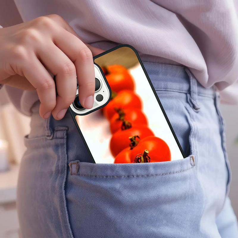Tomatos Sliced Up Phone Case For iPhone 17 Air 15 16e 14 13 Pro Max Coque 12 11 Pro Max PLUS cover