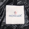 Moncler [Guter Zustand/Modell 2020] MONTCLA Moncra Innenlogo Bestickte Linie Kapuzen-Daunenjacke 0 schwarzGebraucht