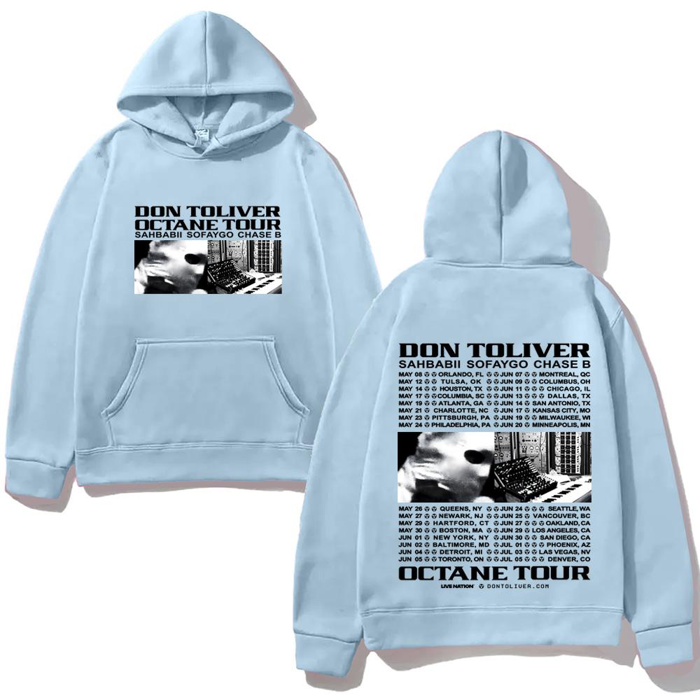 Rapper DON TOLIVER Hoodie OCTANE TOUR 2026 Hip Hop Graphic Printing Hoody Classic Soft Punk Hooded Pullovers Fleece