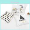 Stylish Christmas Pillow Case Glitter Cotton Linen Sofa Throw Cushion Cover For Modern Homes