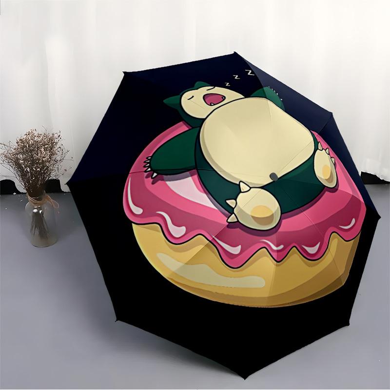 1 st Pokémon Vindtät Automatisk Paraply, Lättvikt för Kvinnor/Män, Perfekt Julklapp a0811234