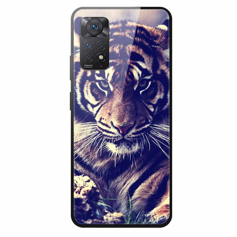 Tempered Glass Case For Xiaomi Redmi Note 12 Pro 4G Case Hard Glass Back Cover For Redmi Note 12 Pro 4G Phone Case Soft Bumper