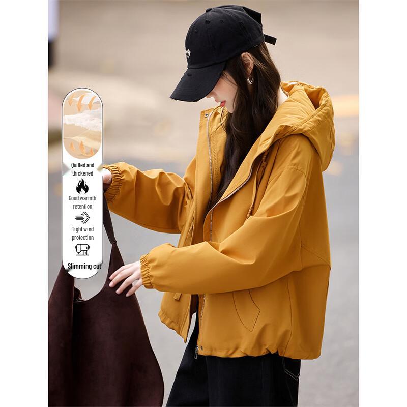 

Women s Winter Warm Fleece-Lined Parka Jacket L