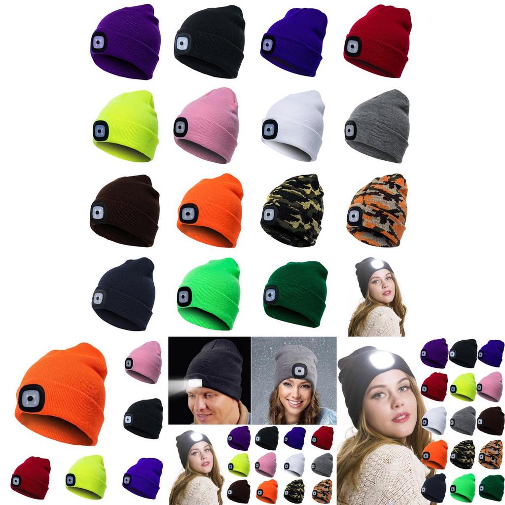 And Comfortable Winter Wear Unisex Led Beanie Hat With Three Brightness Levels**