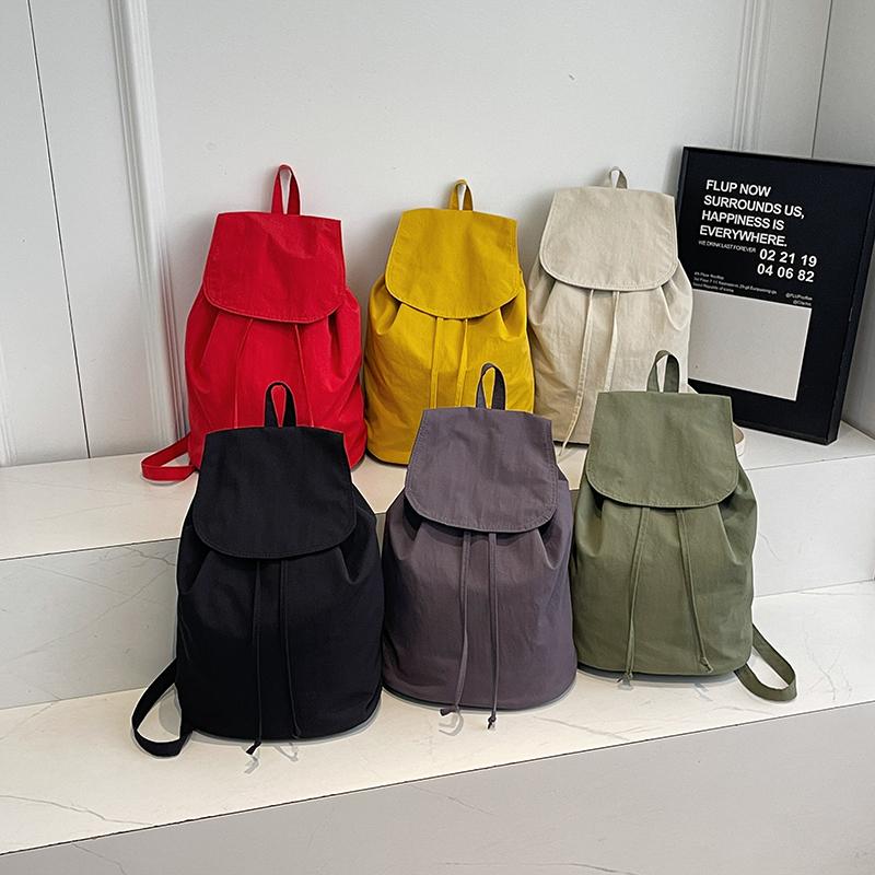 Einfarbiger Rucksack Damen Pendler Tasche Studenten Schultasche Outdoor Rucksack