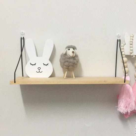 Home Room Wandbehang Einzelbrett Töpfe Figuren Lagerregal Regalhalter