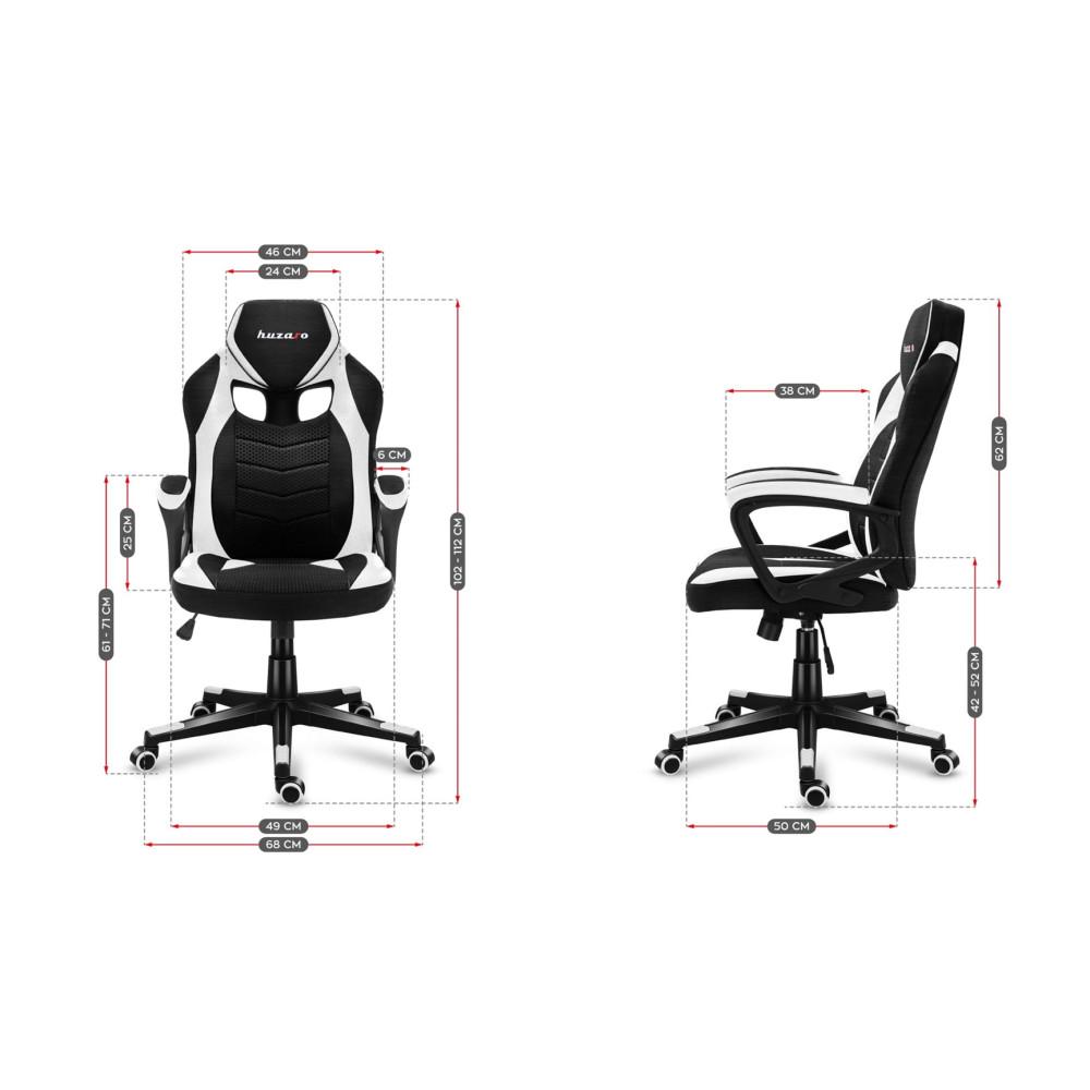 Huzaro Force 2.5 White Mesh Gaming Chair