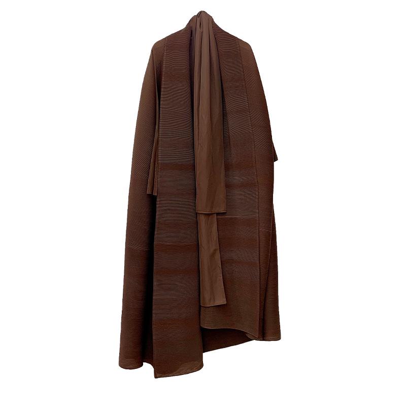 Brand Women's Plus Size Color Block Batwing Sleeve Long Trench Coat