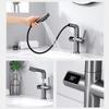LCD Digital Display Bathroom Basin Faucet Pull Out Basin Tap Hot Cold Bathroom Kitchen Faucet Brass Deck Mount Sink Mixer Tap