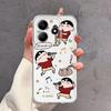 Cute Crayons Shinchan Soft Phone Cover Case for Xiaomi Redmi Note 14 Pro Plus 10S 14C A4 12 11S 12S 9 10 Note 13 13C 11