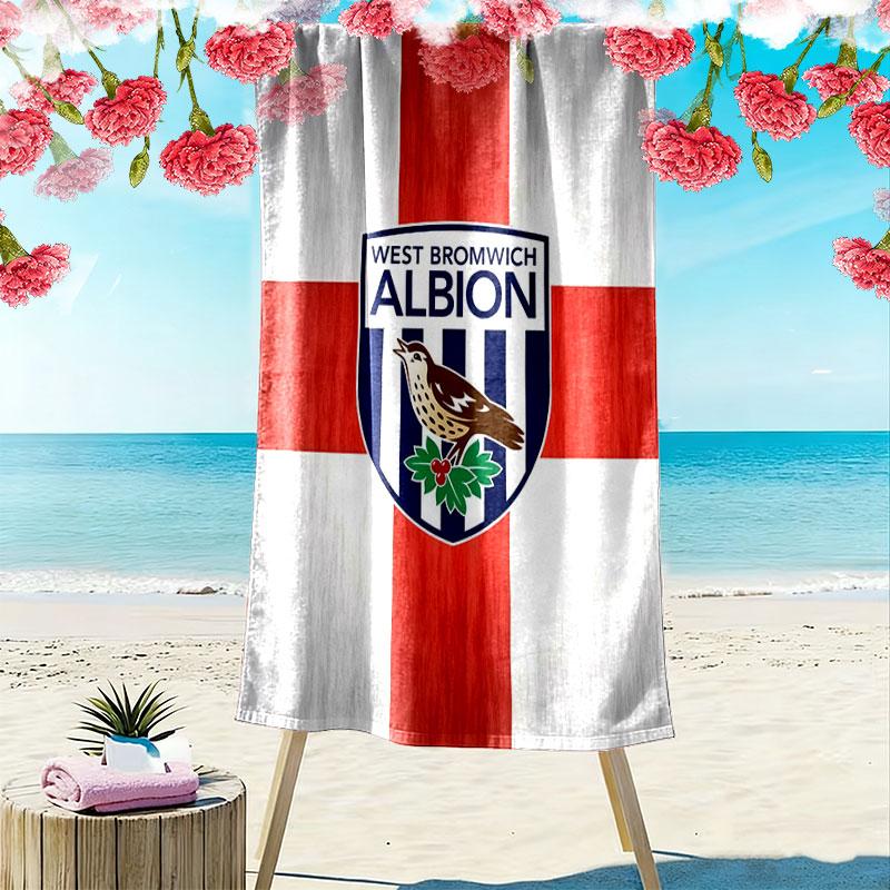 Asciugamano da Spiaggia West Bromwich Albion, Asciugamano Grande Morbido Asciugatura Rapida per Spiaggia Campeggio Nuoto