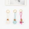 Korean Style PU Leather Hand-woven Ball Bag Pendant & Phone Charm - Autumn/Winter Collection
