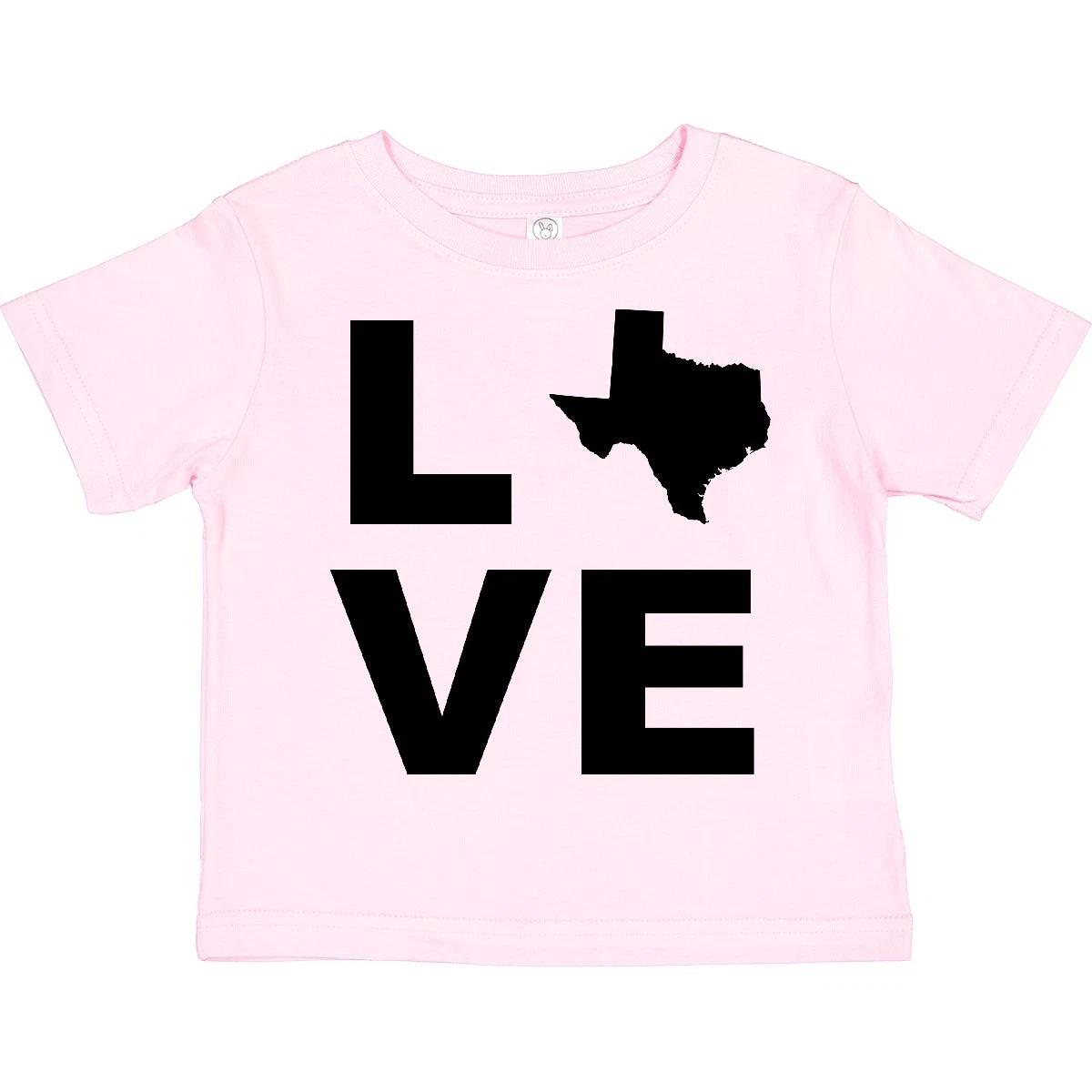 Inktastic Love Texas Toddler T-Shirt State Support America Child Preschooler Kid 160