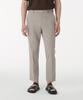 [Cooltandard] Relaxed Tapered Hidden Banding Crop Slacks [Light Beige]