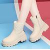 Northeast snow boots women's 2024 new cotton shoes women's winter velvet thickened warm thick-soled white boots women's short boots