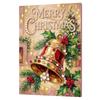 Christmas 5D DIY Round Special Shaped Pearl Drill Diamond Painting Kits with Wooden Frame 30x40cm for Adults Home Decor