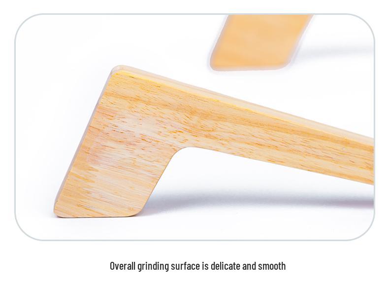 Solid Wood Vertical Laptop Stand with Neck Protection and Cooling Features