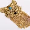 Vintage Boho Tassel Necklace Featuring Alloy Chain And Gemstone Accents For Fashion Lovers