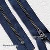 Copper Zipper Pull for Jeans, Dress Pants, and Bags - Antique Silver Style