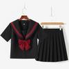Orthodox Japanese Red Three-Piece Sailor Skirt Set
