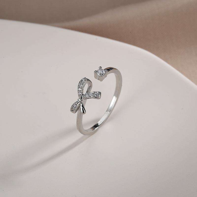 Lindon Classic Copper Alloy Zircon Ring Ladies Jewelry Wedding Promise Party Gift