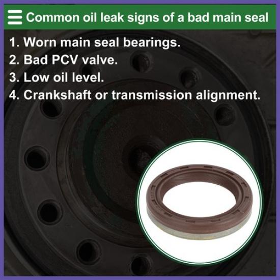 1Pc Front Crankshaft Oil Seal for CHEVROLET CRUZE 10-15 No.24465791 Main Seal