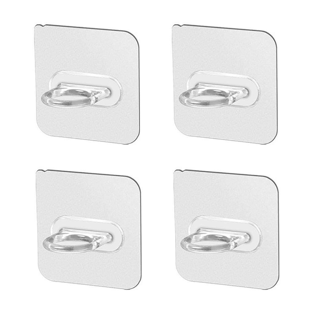 4 Pcs Spray Bottle Holder Space Saving Wall Mounted Adhesive Bottle Hook Shower Curtain Rod Holder