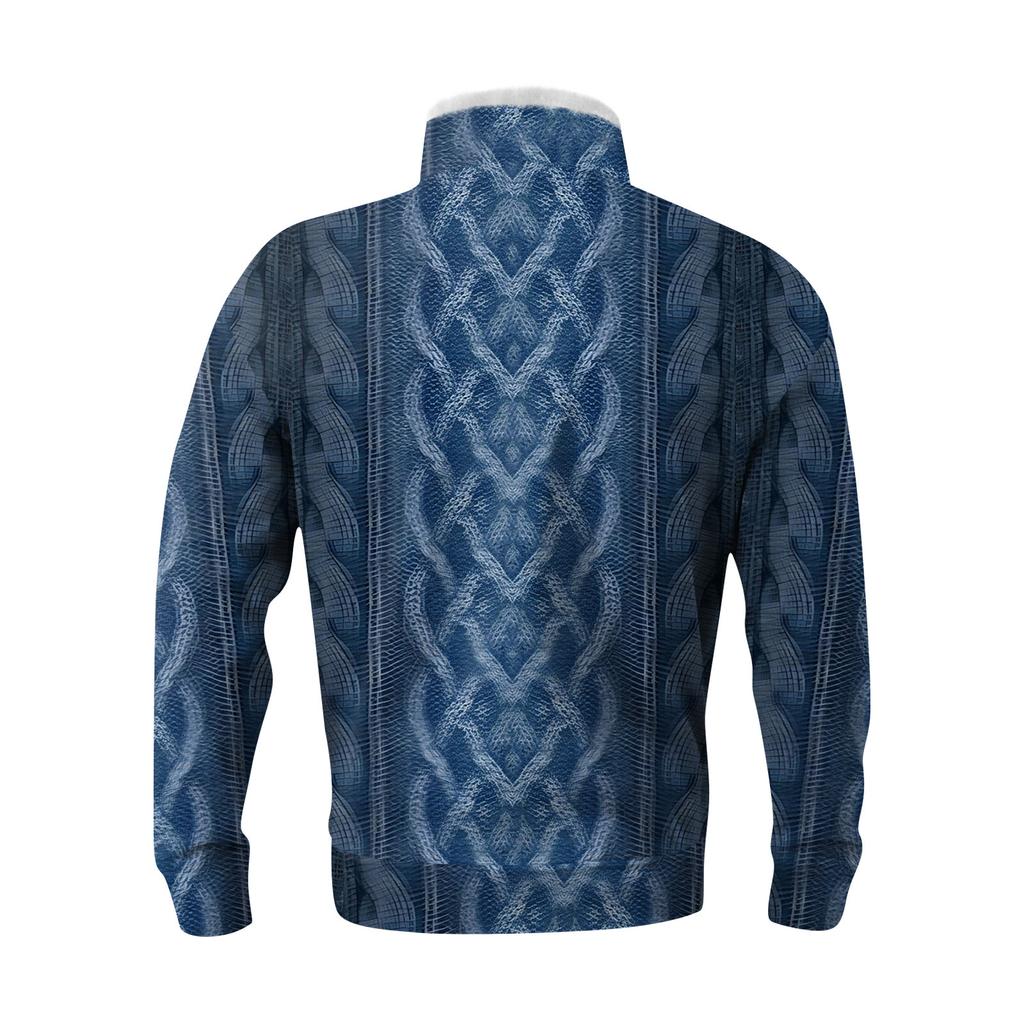 Jarní a podzimní pánská mikina se stojatým límcem je venkovní ležérní svetry topy