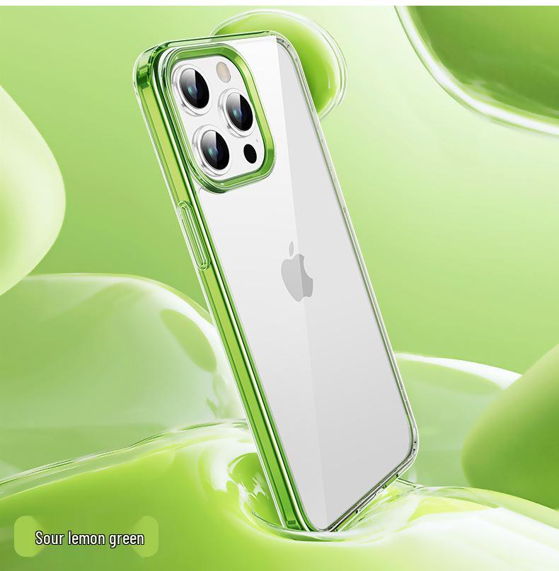 iPhone 14/15 Transparent Airbag Anti-Drop Case with Back Panel