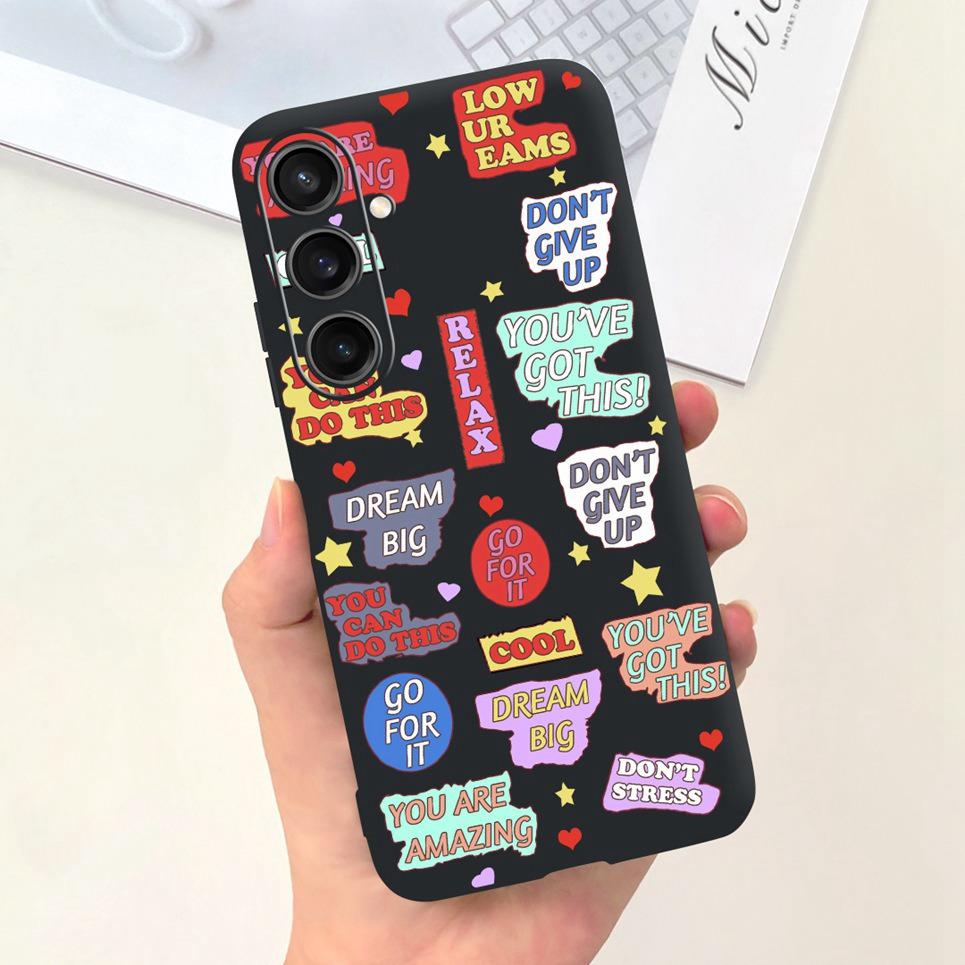 For Huawei Samsung Galaxy M15 F15 Back Cover Soft Matte Liquid Silicone Funda Samsung F15 Coque Astronaut Dinosaur Housing