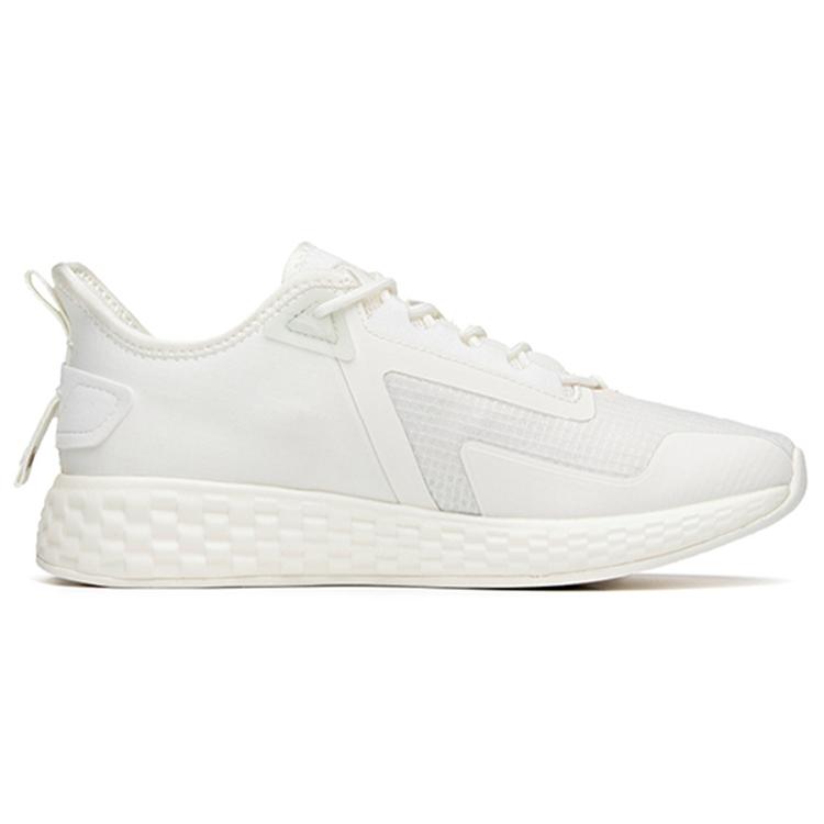New Anta Running Collection Cushioning Anti Slip And Wear Resistant Low Top Running Shoes Women's White Yellow 922125523-2
