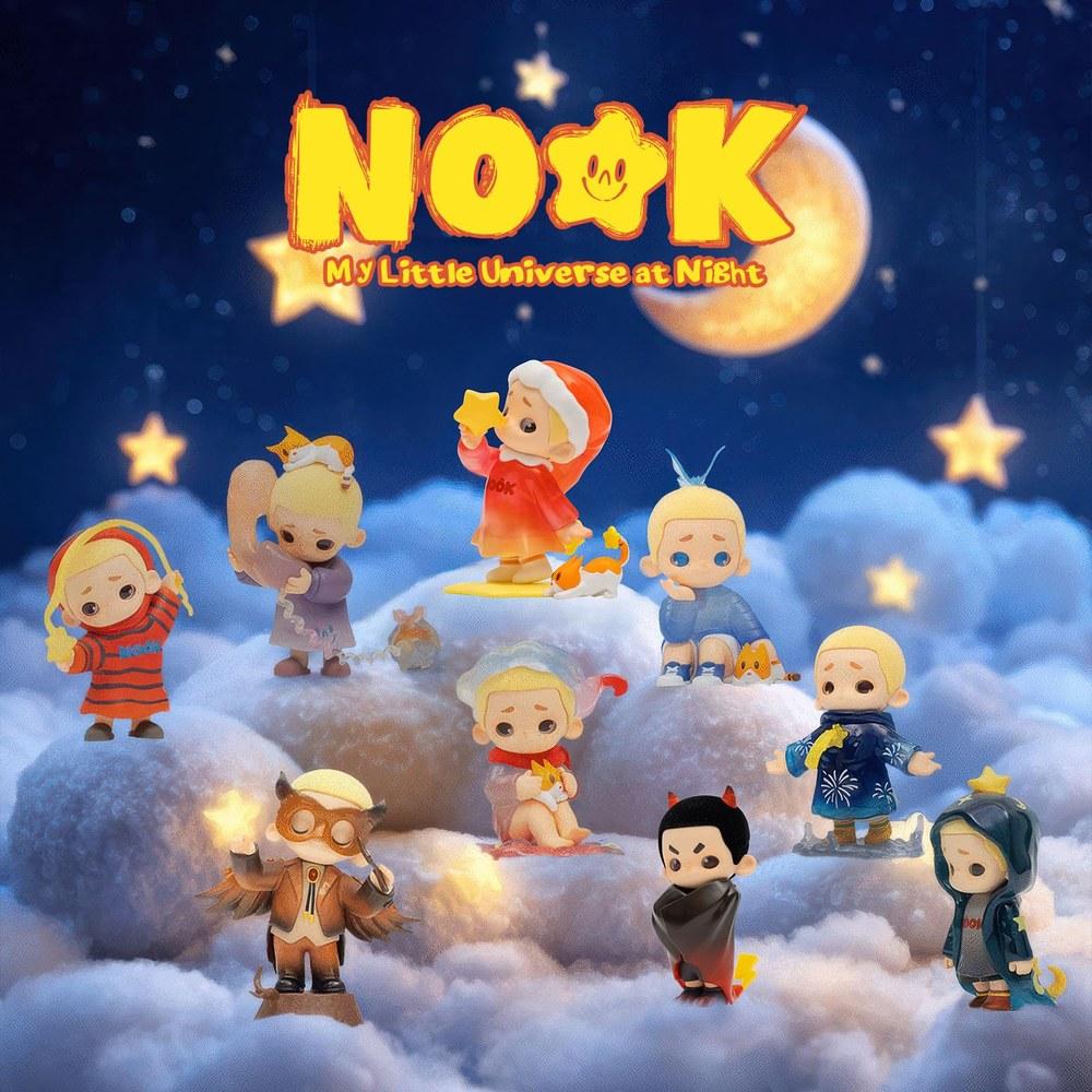 52TOYS BLINDBOX NOOK My Little Universe at Night Series Blind Box Figure Gacha Toy Collection 9cm Perfect for Collector Gift