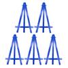 5 stk Triangel-easel Mini-stativ Barnekunst-display Liten tegning staffeli med lyse farger 15,5 cm plastskisser staffeli