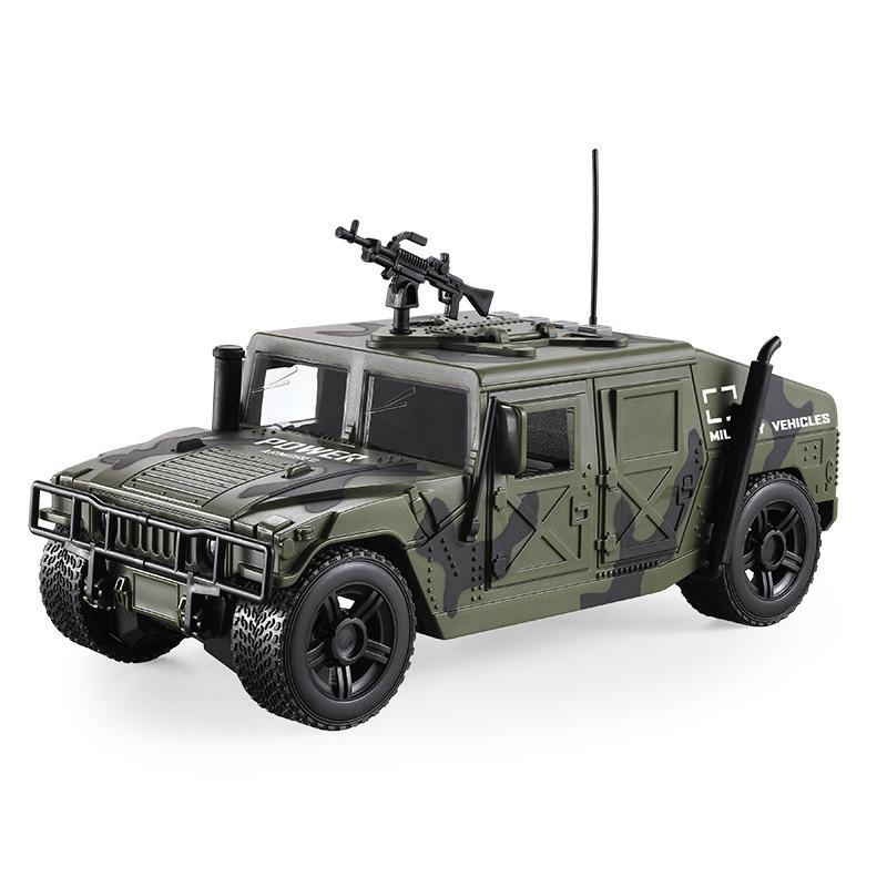 Mașină Inerțială de Simulare pentru Copii Jeep Militar Vehicul Off-Road Model Mașină Blindată Mașină de Jucărie Inerțială cu Sunet și Lumină Muzică