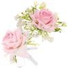Hand Wrist Flower Corsage Set For Gift Giving Brides Assorted Color Country Style 5 Sets
