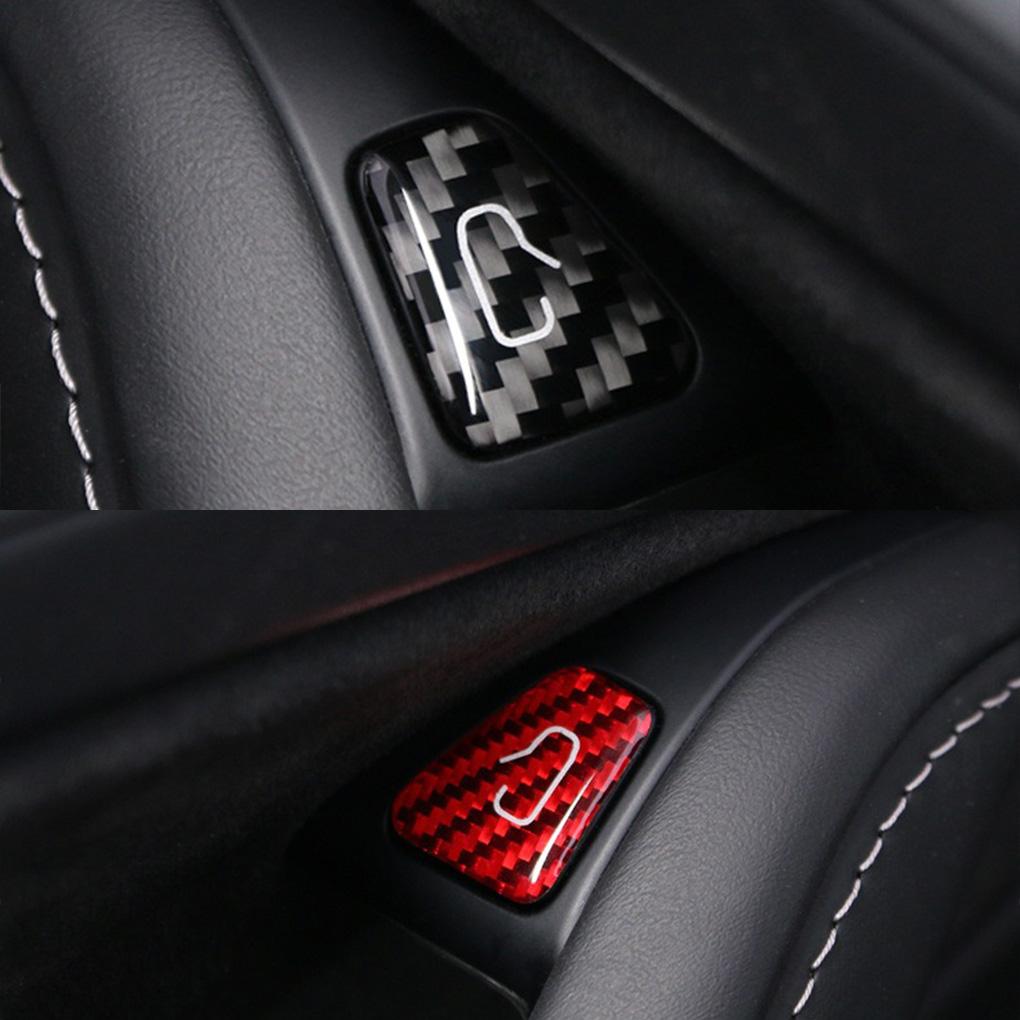 Door Switch Button Sticker For Tesla Model 3 Y Juniper Carbon Fiber Car Interior Door Switch Button Trim Accessories 2019-2025