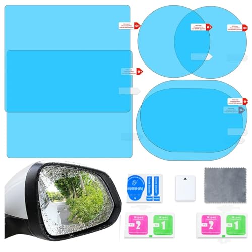 

Водонепроницаемая пленка для зеркала заднего вида автомобиля Гидрофильная пленка Зеркало двери Боковое зеркало Водоотталкивающая пленка Антибликовая Водонепроницаемая Прозрачная Безопасная Dri