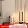 2025 USB Dimmable LED Table Lamp: Black & White Ring Night Light for Bedroom/Living Room