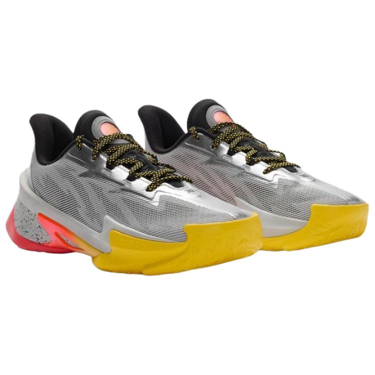 Under Armour Curry Série 7 Všestranné Pohodlné Basketbalové Boty Unisex Tenisky Stříbrné 3027983-099