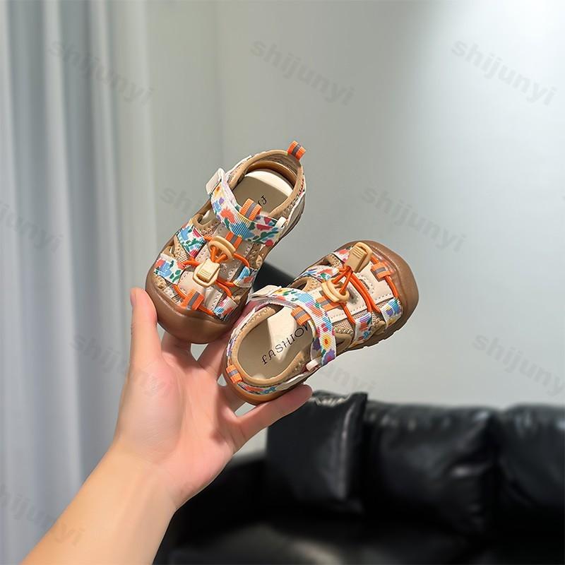 Boys Girls Baby Sandals  Summer Children Outdoor Beach Shoes Flowers Non-slip Fashion Kids Toddler Casual Sports Sandals