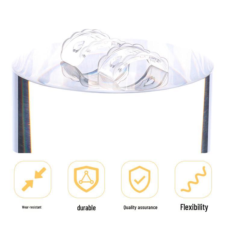 8-Piece Heart-Shaped TPU Ring Adjuster Set - Breathable, Transparent Inner Pads for Resizing