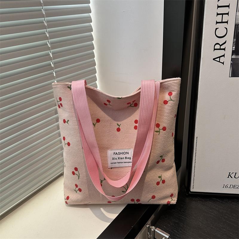 

Beautiful and fresh summer new popular versatile large-capacity tote bag lightweight shoulder underarm bag handbag розовый
