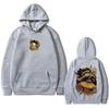 Anime Demon Slayer Douma Graphic Hoodie Men Women Cartoon Fashion Oversized Pullover Hoodies Male Casual Fleece Tracksuit