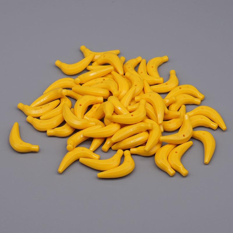 Ручная работа Банановые Продукты Фруктовые Реквизиты с Мелкими Строительными Блоками, Совместимо с Аксессуарами 33085