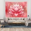 Meditation Yoga Floral Tapestry Lotus Flower Meditation Plant Petal Print Wall Hanging Blanket for Bedroom Hippie Lotus