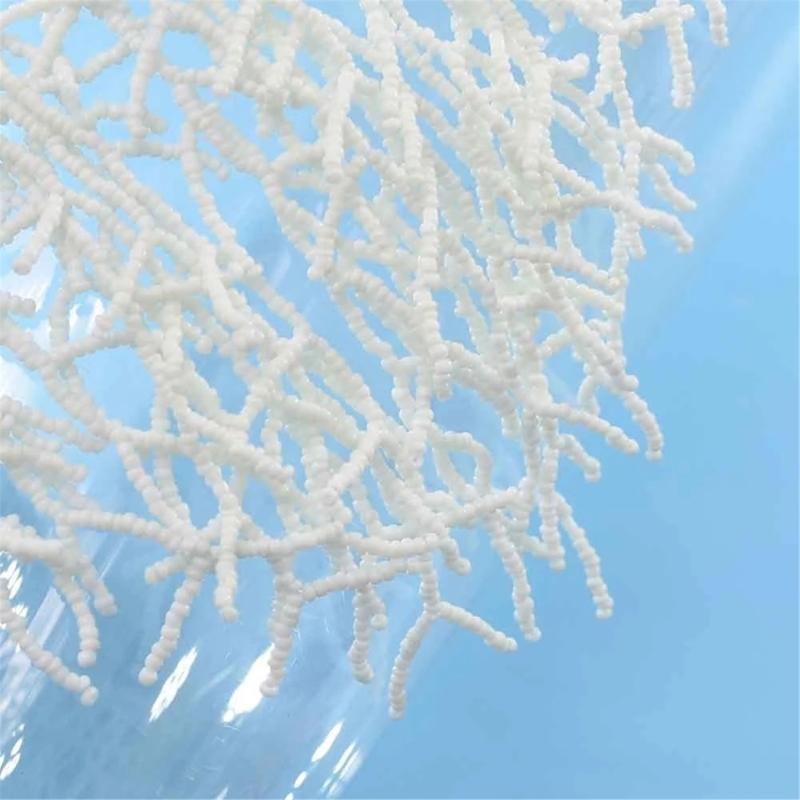 Wielofunkcyjny Ręcznie Robiony Naszyjnik z Koralików Koralowych Elegancki Element Wyrazisty Biżuteria Dodatek dla Modnych Kobiet Pań do Codziennego Użytku