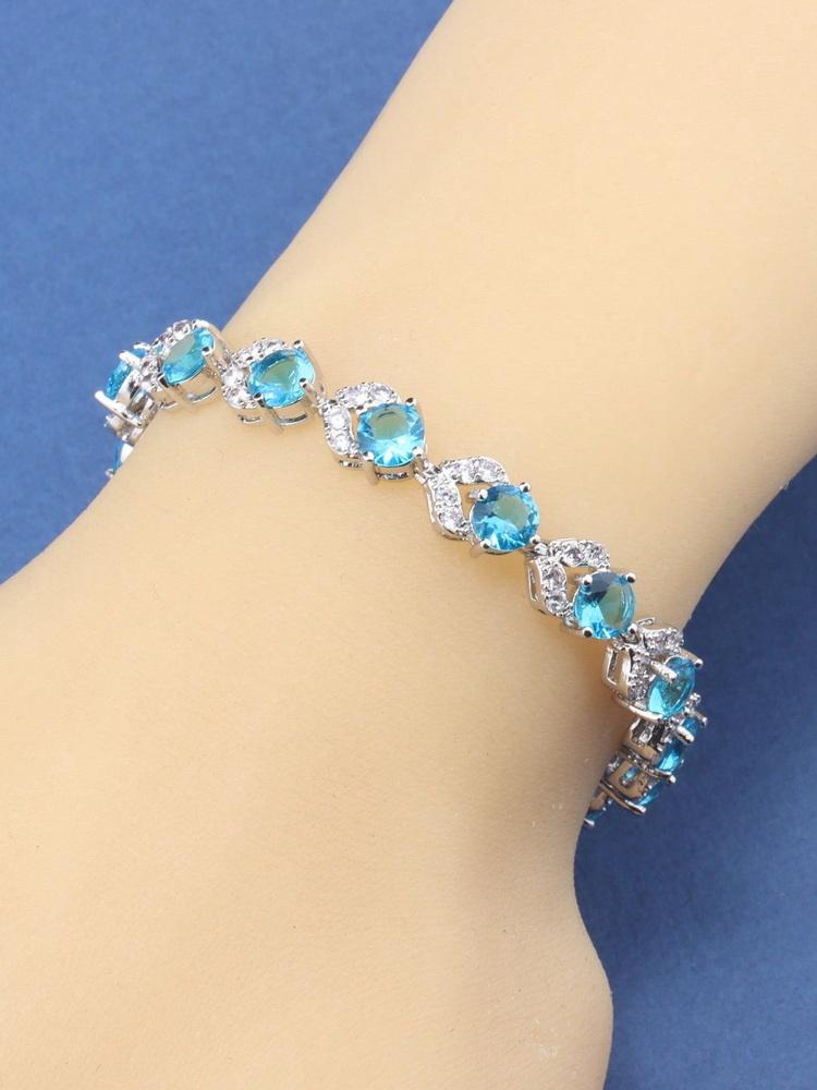 Original  Charms France Elegant Women Fine Jewelry Accessories 12 Colorful Adjustable Length Chain Link Bracelet For Girls